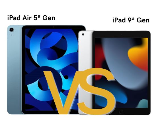 Comparison of iPad Air with the 9th generation iPad