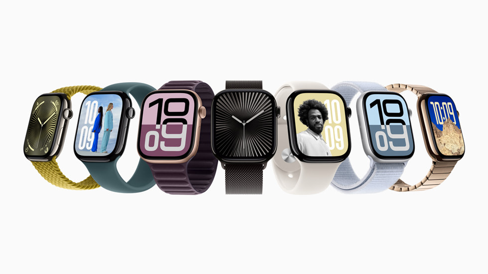 Nuevo Apple Watch 10, ahora disponible en titanio.